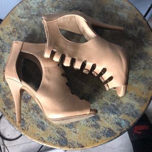 Beige forever high heels for sale